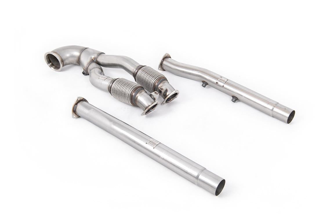 Milltek – Downpipe V2 Decat + OPF Bypass Audi RS3 8V/8Y, RSQ3, TT RS 8S