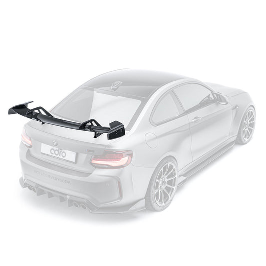 ADRO – Aileron col de cygne at-r1 incurvé pour BMW F87 M2 – vue 1