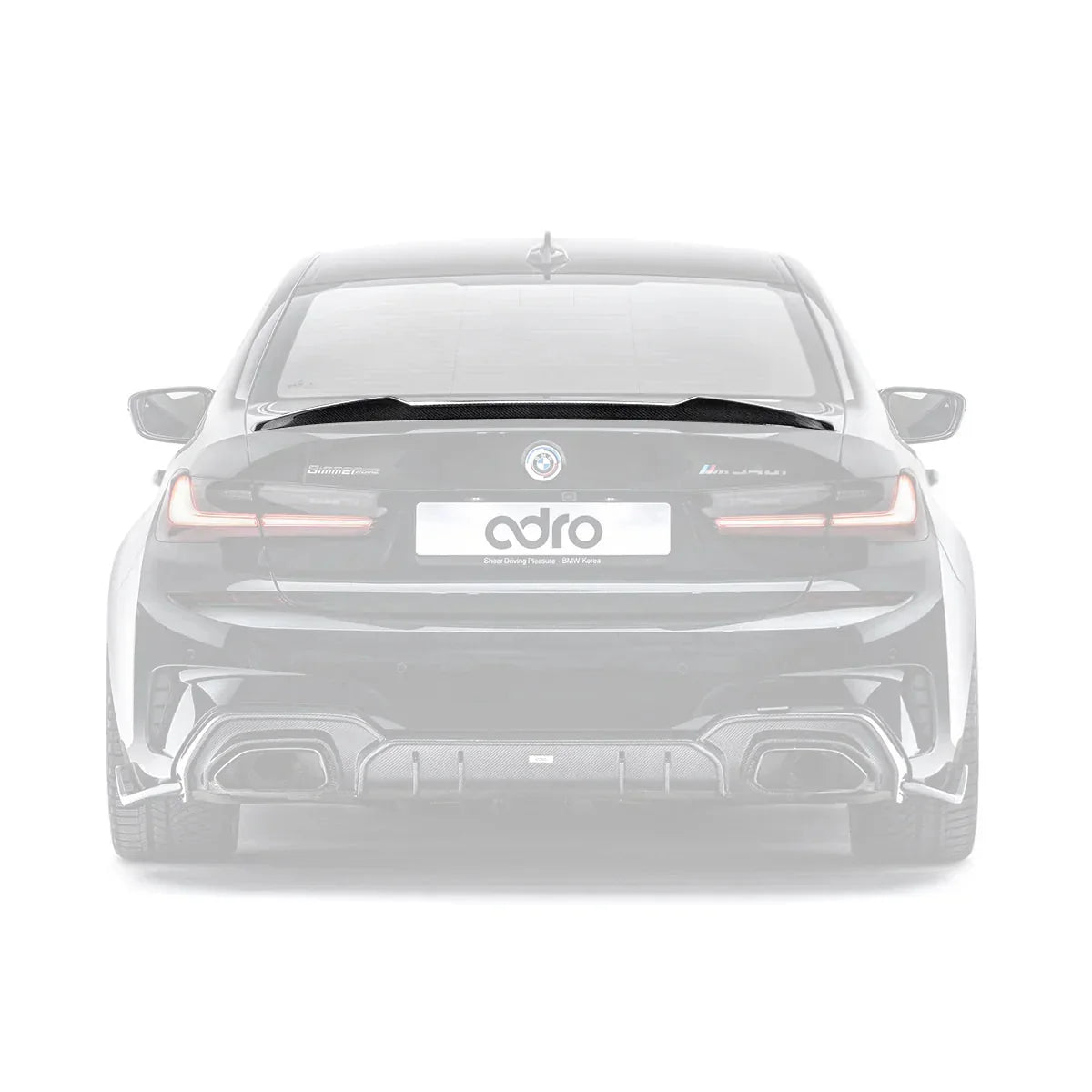 ADRO – Spoiler de coffre prepreg pour BMW G20 M340i / G80 M3 – vue 1