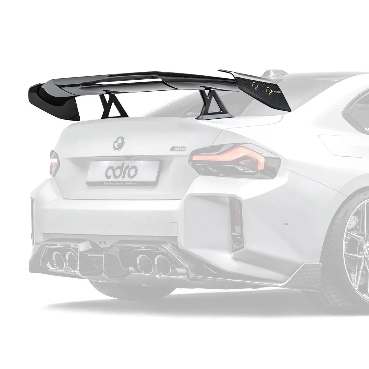 ADRO – Aileron col de cygne at-r3 incurvé pour BMW G87 M2 – vue 1
