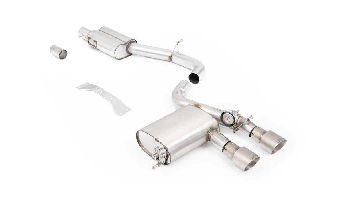 Ligne Cat-Back Milltek V2 pour Volkswagen Golf 5 R32 – sorties titane brossé GT-100