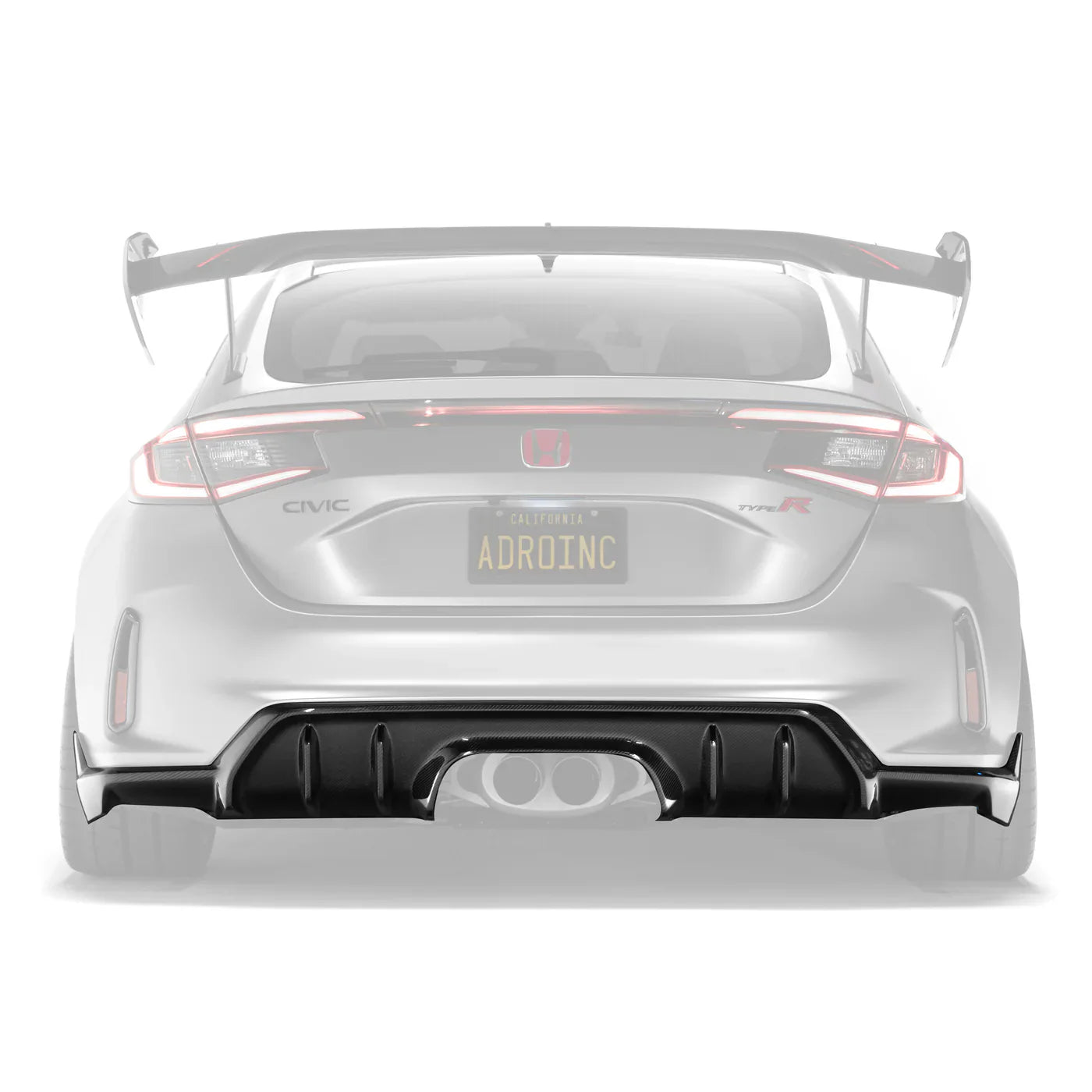 ADRO – Diffuseur arrière carbone pour Honda Civic Type R FL5 – vue 1
