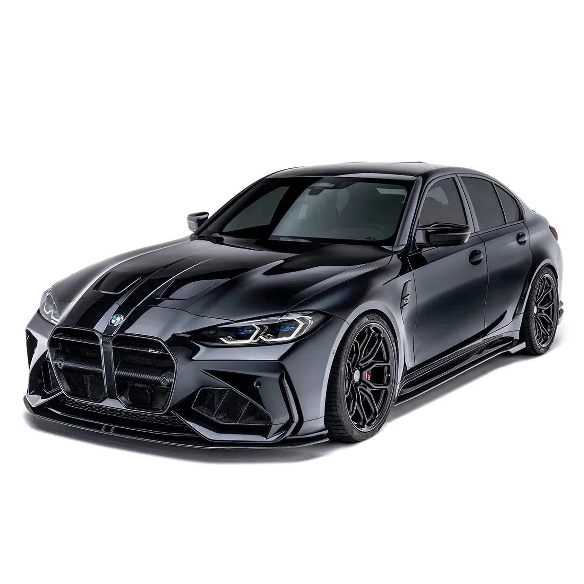 ADRO BMW G8X M3 M4 – calandre et conduits d’air montés sur le véhicule