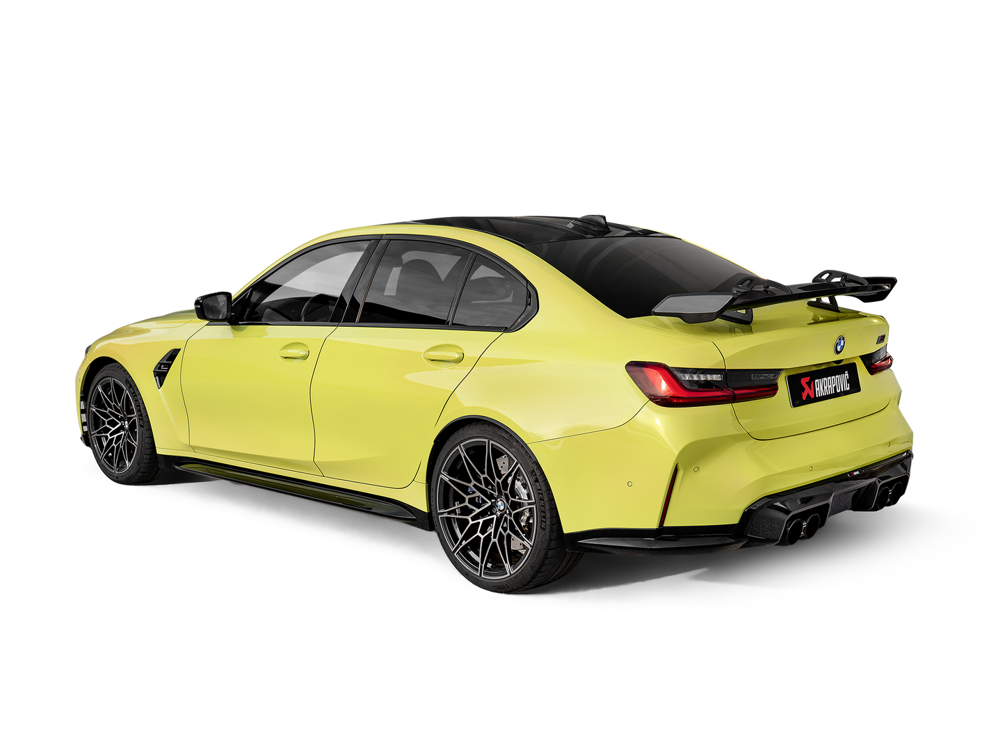 Détail ligne Akrapovič BMW M3 G80 G81