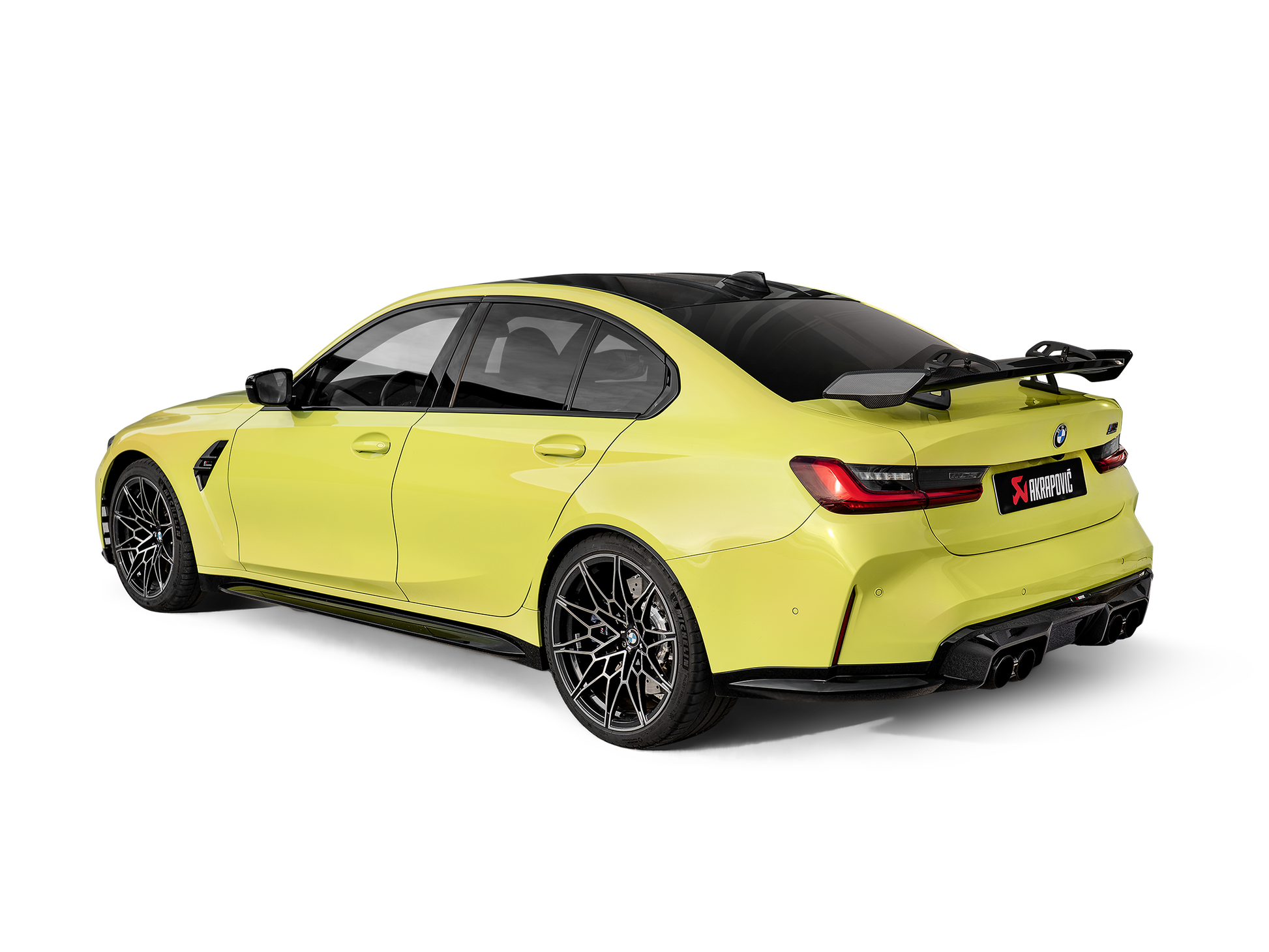 Détail ligne Akrapovič BMW M3 G80 G81