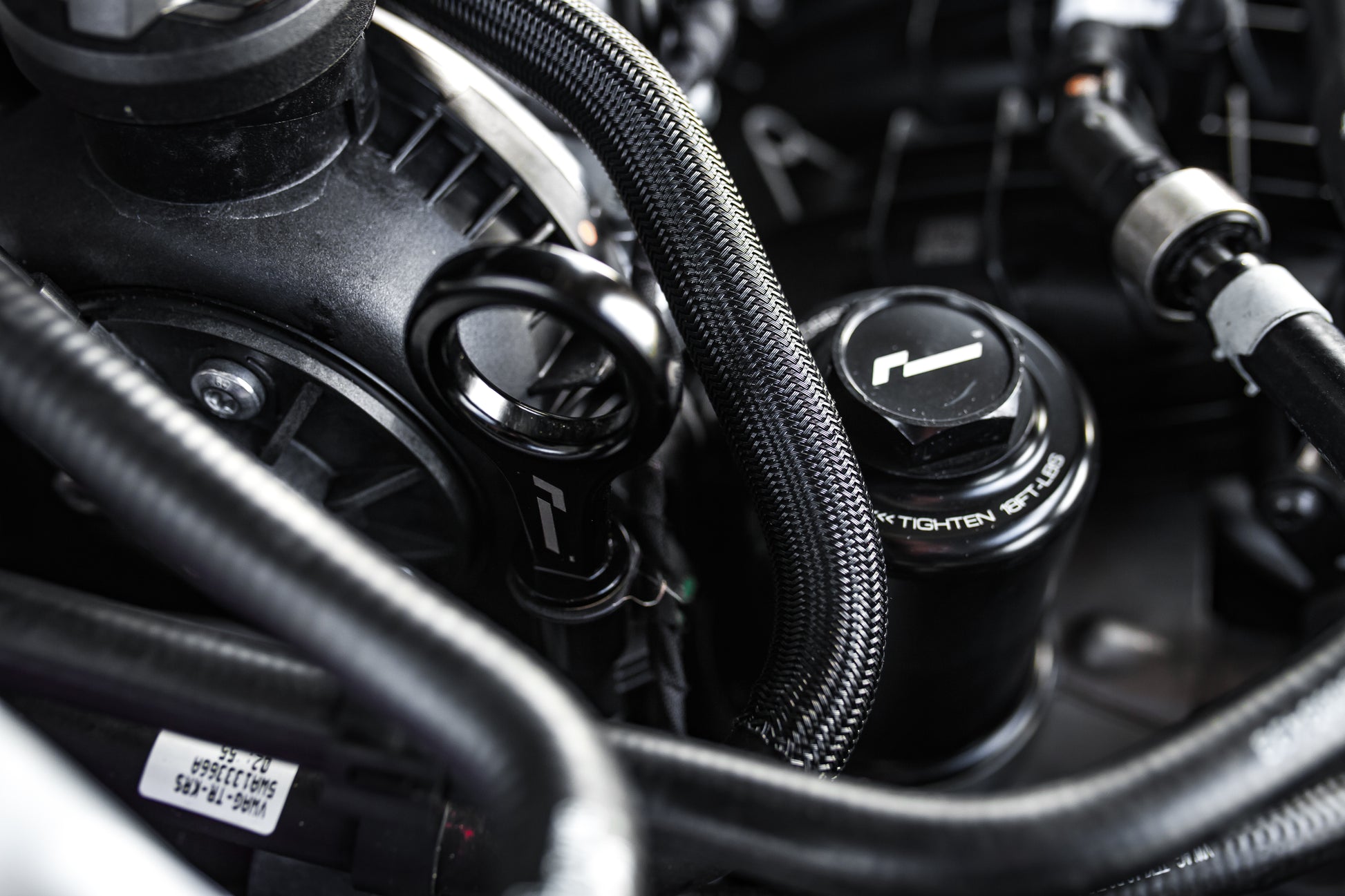 Détail du couvercle de filtre à huile RacingLine