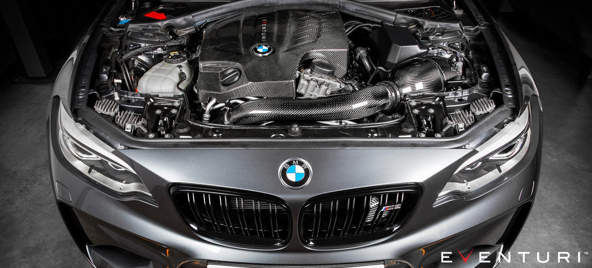 Admission d'Air Eventuri pour BMW M2 F87 (non-compétition), F2X M135i, M235i, F3X 335i, 435i – vue principale