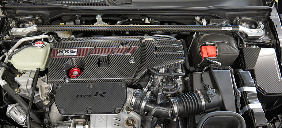 Couvre-boîte à fusibles HKS carbone pour Civic Type R FL5