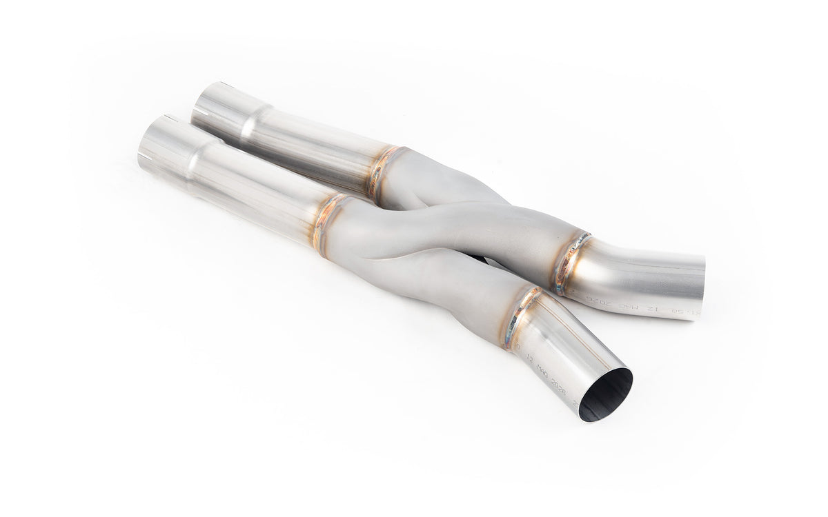 Kit de mise à niveau Z-Pipe Milltek pour BMW M3 G80/G81 et M4 G82 – crossover seul sur fond blanc