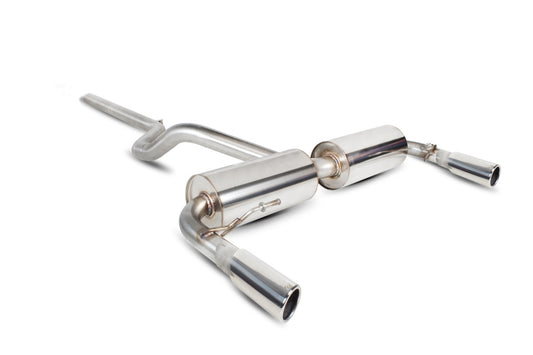 Scorpion – Catback inox 63 mm Renault Clio III RS 197/200 – Sans résonateur, Sorties roulées